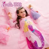 小紅書爆款📕芭比美人魚公主兒童睡衣女春秋純棉家居服小女孩連體女童睡裙長袖 2Q6W