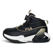 (店+)【FILA】FILA 男童籃球鞋 旋鈕運動鞋 防水機能鞋 足弓支撐 後跟穩定 大童童鞋 矯正鞋 19-24號 B