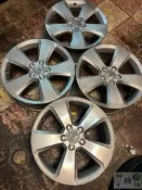 17吋鋁圈 AUDI 正原廠 改圈拆車 5/112 7.5J ET51 五爪大餅圈 真圓無變形 四顆一組價