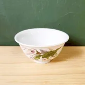 台灣早期古早盤 大同瓷器 海芋花卉點心陶碗