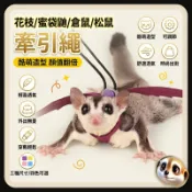 XL和LX小寵穿搭所 【XL-LX】蜜袋鼬外出牽引繩 倉鼠小寵胸背帶 蜜袋鼯專用胸背帶 寵物防風防丟繩 小寵牽引繩 蜜袋鼯牽繩 外帶繩防丟防飛