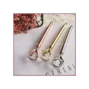 (店+)💎19克拉鑽石筆-奢華風公主權杖筆 -實用婚禮小物 克拉鑽石筆 聖誕禮物 g1455