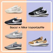 韓國購 Fragment x Sacai x LDWaffle 三方聯名 解構雙鈎 灰白 深藍白