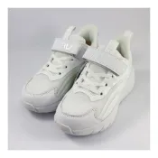 (店+)【FILA】特價  FILA 童鞋 休閒運動鞋  康特杯 抗菌防臭 橡膠底 輕量慢跑運動鞋-白 3-J810Y-111