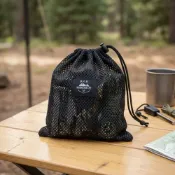 (店+)LOGO網眼束口袋 網眼收納袋 旅行分裝袋 露營網袋 縮口袋 露營收納 小配件收納袋