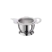 (店+)【Tiamo】CafeDe TIAMO 茶壺造型不鏽鋼杓形濾網組附底座 HG2660 濾茶器 濾茶網 茶葉濾網 濾茶座