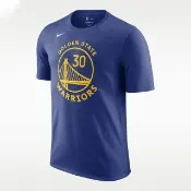 【NIKE 耐吉】短袖上衣 男 NBA 金州勇士隊 GSW M NK ES NN SS TEE 藍 DR6374-496