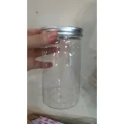 【材料王批發｜台灣現貨】透明圓型塑膠罐 | 15*8公分｜鋁蓋塑膠瓶 塑膠罐 ⚠️ 超過18個''無法超取