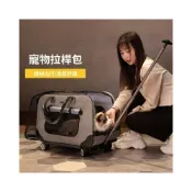(店+)貓咪外出箱 貓咪外出包 寵物推車 寵物拉桿箱狗狗代步車貓咪隱蔽外出便攜推車大號貓包大容量旅行箱