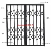 扁鐵拉閘門老式鐵拉閘門舊式仿古電梯倉庫商鋪拉閘鐵拉門伸縮閘門