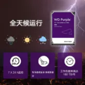 滿屋妍選 （熱門爆品）（1973人好評）WD/西部數據 43PURZ/42HKVS 紫盤 4T監控台式機CMR垂直機械硬盤 8TB 1TB 2TB 6TB