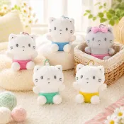 『🇰🇷薇琪歐妮』🇰🇷韓國正品  五胞胎小貓吊飾 Nya Ni Nyu Nye Nyon絨毛吊飾 8cm