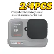 2/4PCS Insta360 Ace Pro 2 鏡頭蓋矽膠保護套運動相機防刮鏡頭保護皮殼配件