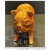 【九龍佛具】開運吉祥物12生肖木雕藝品 老實豬 (梢楠木)諸事如意 諸事大吉 2019年己亥年開運 放置風水豬來旺動財源