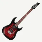 Ibanez 電吉他 GRX70QA TRB HSH 雙單雙 小搖座 透紅漸層 Transparent【他,在旅行】