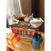 臭豆腐 攤車 夜市 點心 小吃 台式 袖珍 手作 迷你 食玩 微型 藝術 擺飾 禮物 模型 黏土 情境布置 仿真食物