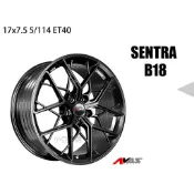 小亞車燈＊全新 NISSAN SENTRA B18 17吋 17x7.5 5/114 AL794 鋁圈 輪框 亮黑色