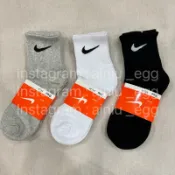 日本🇯🇵Nike純棉中筒襪夏季薄款三雙一組