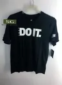  S.G NIKE JUST DO IT 黑白色 運動 休閒 短袖 短TEE T恤 男生 875639-010