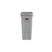 【Rubbermaid】通風式垃圾桶60.6L 灰色(1971258) 廚房垃圾桶