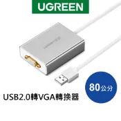 【綠聯】USB2.0轉VGA轉換器 1080P Win10 MacOS 6屏拓展 高清視效｜vga轉接器