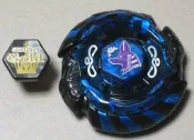 全新現貨 戰鬥陀螺 鋼鐵奇兵-WBBA 限定景品 藍黑色 阿努比斯 + 金紋章 +LV10貼紙
