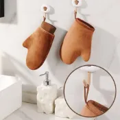 (店+)現貨24H速出 身體乳手套 快速塗抹神器  擦防曬霜精油懶人按摩植絨手套塗乳液工具