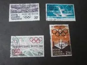 【雲品6】肯尼亞 烏干達 坦噶尼喀Kenya Uganda Tanganyika 1968 Sc 189-92 set 