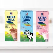(店+)【ULTRA MILK】印尼保久乳 原味全脂/草莓/巧克力 利樂包 附吸管 Ultra Milk Susu 250ml