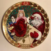 聖誕裝飾盤 2008 年，皇家哥本哈根，26 厘米