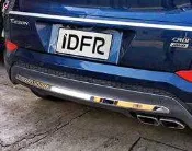 ~圓夢工廠~ Hyundai Tucson 2016 17 18 後保桿鍍鉻飾條 後下巴改裝飾條 