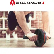 BALANCE 1 居家健腹輪組 紅色 (健腹輪+跪墊)