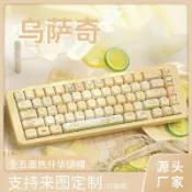 全球選品1館 生活百貨 chiiwaka三小隻烏薩奇主題鍵帽高顏值五面熱昇華MOA適配機械鍵盤