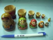【姜軍府】懷舊！《俄羅斯娃娃6合1一組》木製 擺件 裝飾品 裝置藝術