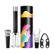 (店+)氣壓式開瓶器 攜帶式包裝組合 開瓶器 葡萄酒開瓶器 酒嘴 酒塞 醒酒器 紅酒塞 真空抽氣塞 紅酒開瓶器 老酒開瓶器