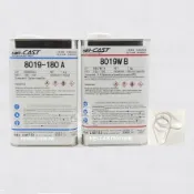 哈利材料 HEI-CAST 8019W白色 附2個導流片 日本原裝環保型樹脂,灌注薄殼適用,強韌低收縮