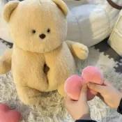全球選品1館 生活百貨 愛心小熊可錄音玩偶會說話公仔毛絨玩具送女友七夕情人節禮物生日