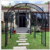 免運⭐統編💌 爬藤花架拱門架 鐵藝戶外裝飾架 花園別墅庭院 薔薇月季架 氣球佈置支架 爬藤裝飾架 拱門花藤架 戶外庭院架