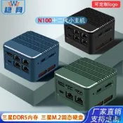 【小雲精選國際購】小魔方迷你主機雙網四網軟路由2.5G迷你12代小主機N100 N200 N305三星DDR5內存三星