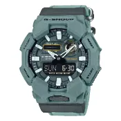 大高雄鐘錶城 CASIO卡西歐 GA-010 系列 GA-010CE-2A 十年電力布質錶帶雙顯時尚腕錶 藍色 51.9mm｜樂天領券現折★全館特惠中★指定刷卡回饋10%