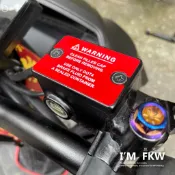 反光屋FKW SMAX FORCE155 一代 BWSR 通用 1份2片 油杯蓋貼片 總泵 金屬質感 3M背膠 防水車貼