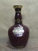 WH23043【四十八號老倉庫】二手 酒紅色 皇家禮炮 21年 蘇格蘭 威士忌 空酒瓶 0.7L 非原蓋