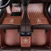 🚗汽車中心 2025高品質新款賓士皮革腳踏墊Benz A200 CLA GLA C300 GLC E GLE CLS汽