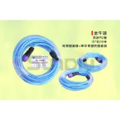 (燦光五金)夾紗PU管/包紗管/耐高壓夾紗管/PU包紗空壓管(5*8)10米.金牛頭/附黑塑接頭+單手黑塑快速接頭