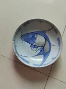 民國鯉魚盤，品相如圖，標本，看準拍～-222198