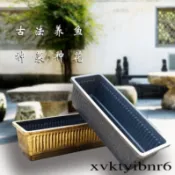 【 宅配到府】馬槽 水槽 魚缸 塑料 長方形花盆 陽台 樓頂 睡蓮荷花盆 古法 養魚池 烏龜缸 魚池造景