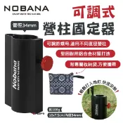 【NOBANA】可調式營柱固定器 天幕桿固定 34mm 鋁合金 營柱 野營 露營 悠遊戶外