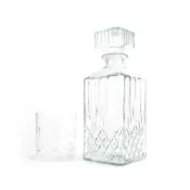 (店+)SMARTHO 玻璃杯禮盒 玻璃酒杯 經典酒杯 玻璃杯 水晶酒杯 威士忌酒瓶組 客戶送禮 酒杯組 空酒瓶 烈酒杯 威士忌玻璃杯 造型酒杯 5-WG16