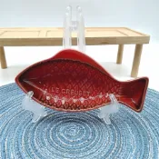 法國LE CREUSET酷彩魚盤子菜盤家用高顏值高檔餐盤烤盤陶瓷餐具