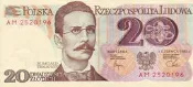【愛利士世界紙鈔】POLAND / 波蘭 / 1982年 / 20 Zlotych